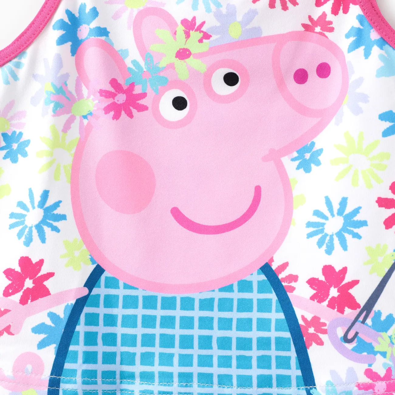 Peppa Pig 2件 小童 女 喇叭袖 童趣 碎花 套裝裙 彩色 big image 1