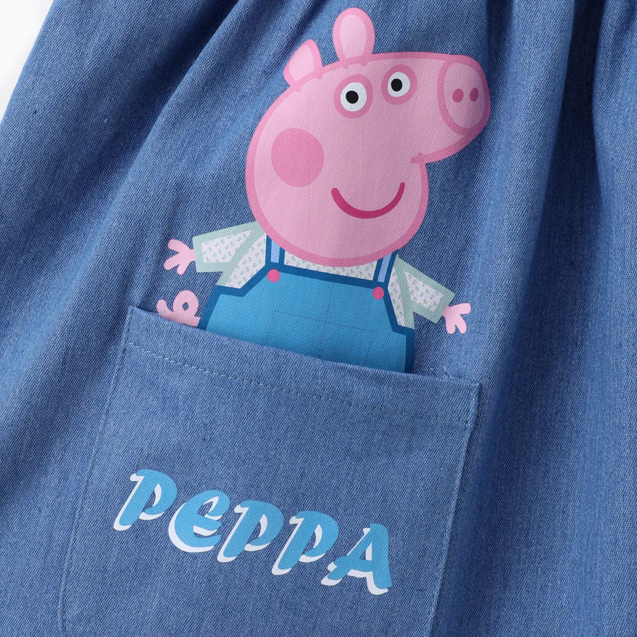 Peppa Pig بدلة تنورة 2 - 6 سنوات حريمي توب بحمالات كم فضفاض بكشكشة النباتات والزهور متعدد الألوان big image 1