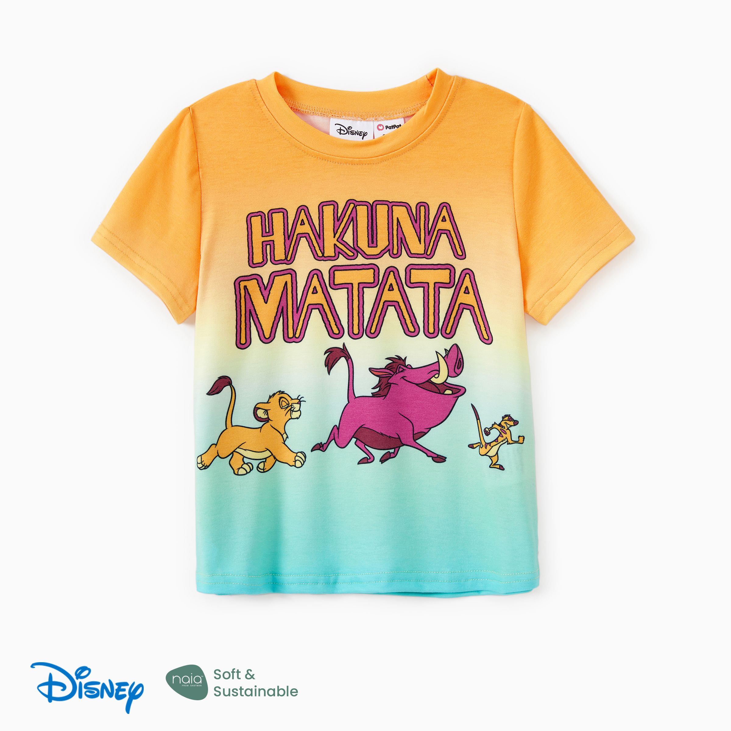 

Disney Lion King Family Matching Simba Naia™ Gradient Character Print Short Sleeve T-Shirt/Onesie