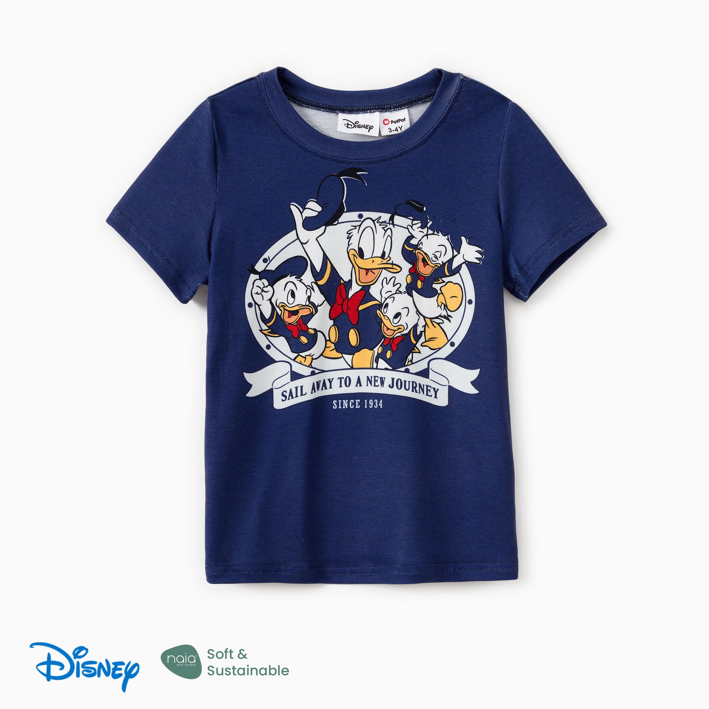 

Disney Mickey and Friends Family Matching Naia™ 90th Anniversary of Donald Duck Print Tee/Onesie/Dress