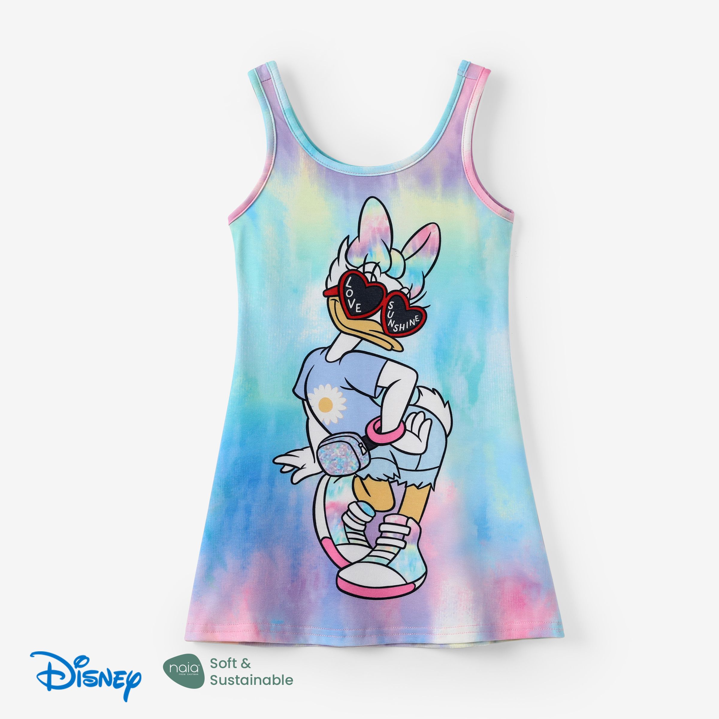 

Disney Mickey and Friends Toddler/Kid Girls 1pc Naia™ Minnie/Daisy Tie-Dye Print Sleeveless Dress