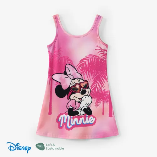 Disney Mickey and Friends Toddler / Kid Girls 1pc Naia™ Minnie / Daisy Tie-Dye Print Vestido Sin Mangas