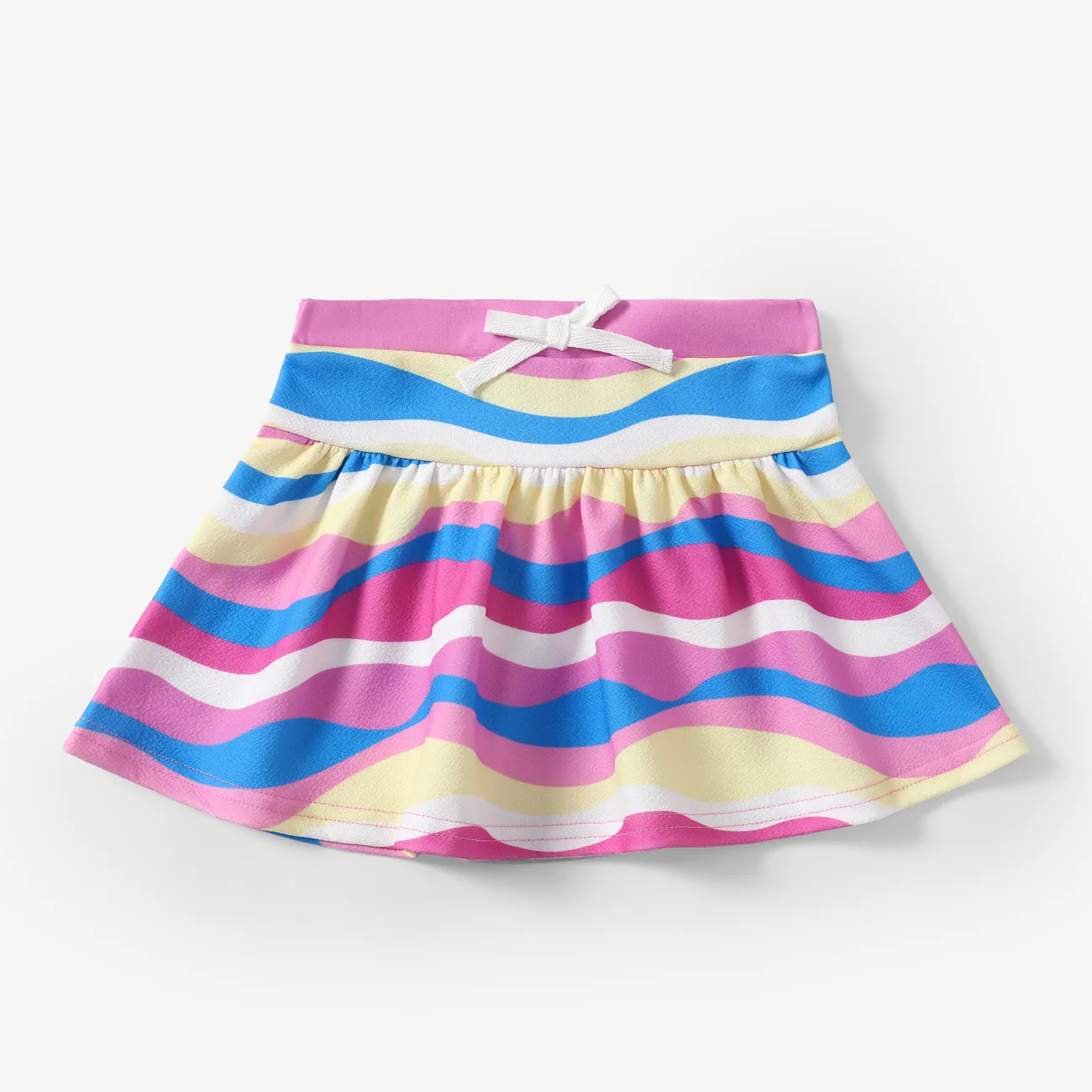 Paw Patrol Toddler Girls 2pcs Summer-theme Character Print Flutter-sleeve Top with Striped Skirt Set PINK-1 big image 1