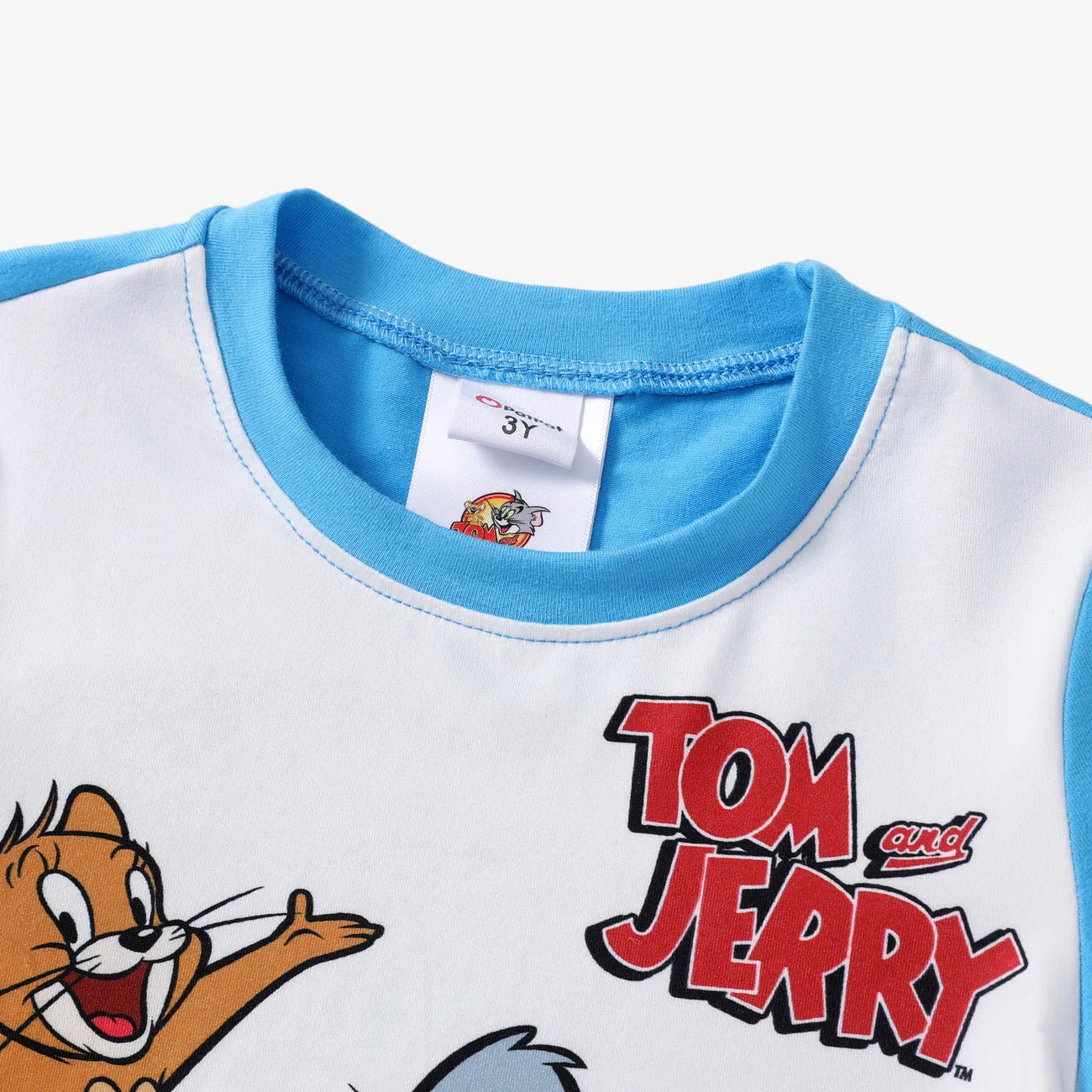 Tom and Jerry 2 unidades Criança Menino Infantil conjuntos de camisetas Azul big image 1