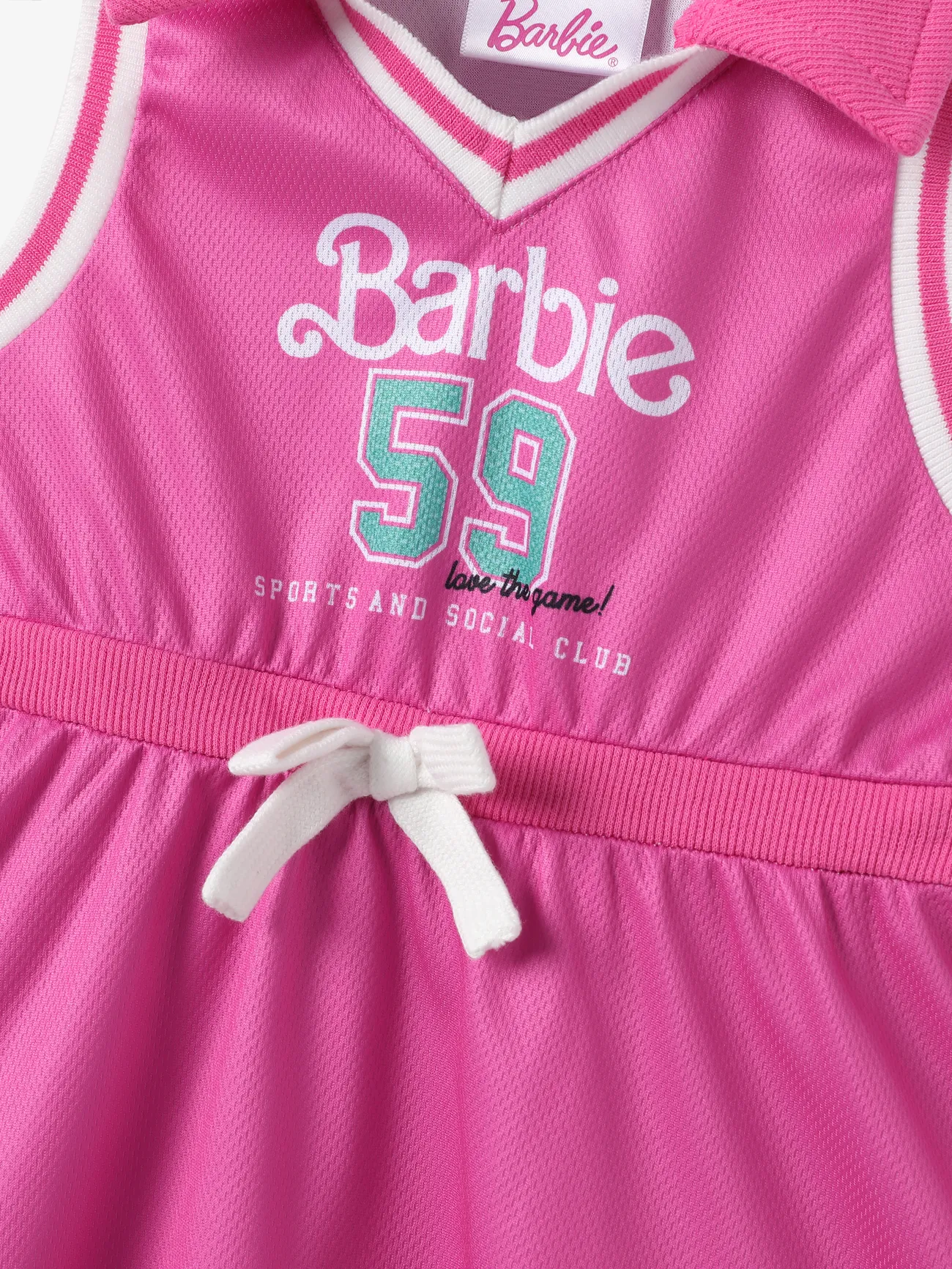 Barbie IP Chica Trenza Informal Vestidos Rosado big image 1