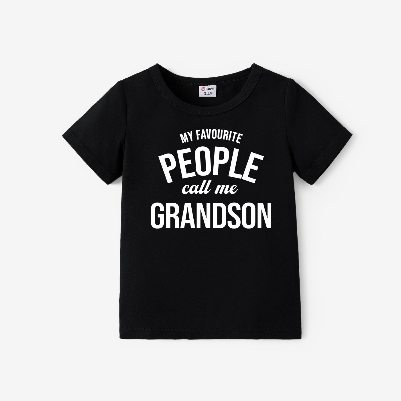 

Grandma and Me Short Sleeves Black Slogan Print Tops