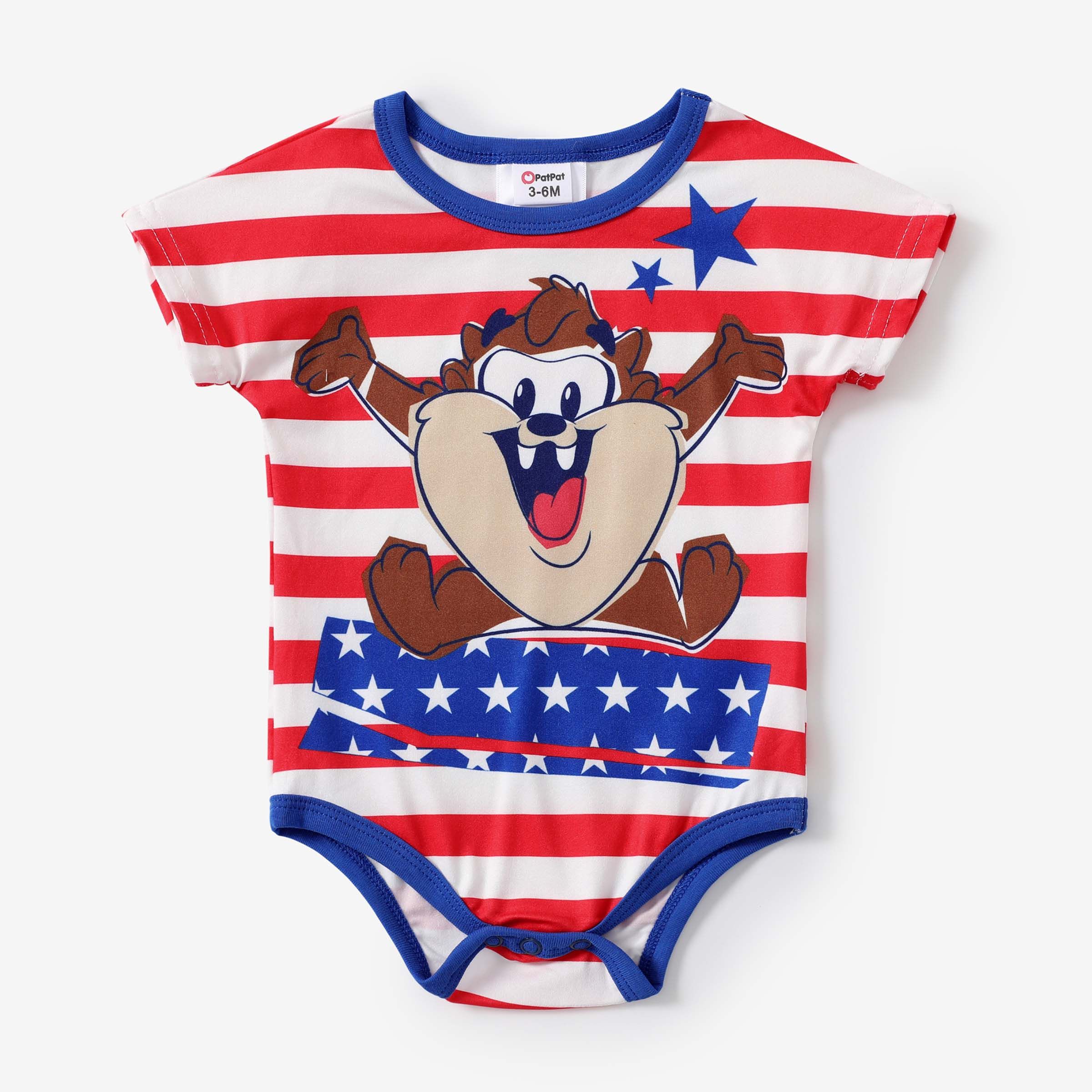 

Looney Tunes Baby Girls/Boys Independence Day 1pc Character Star Print Onesie