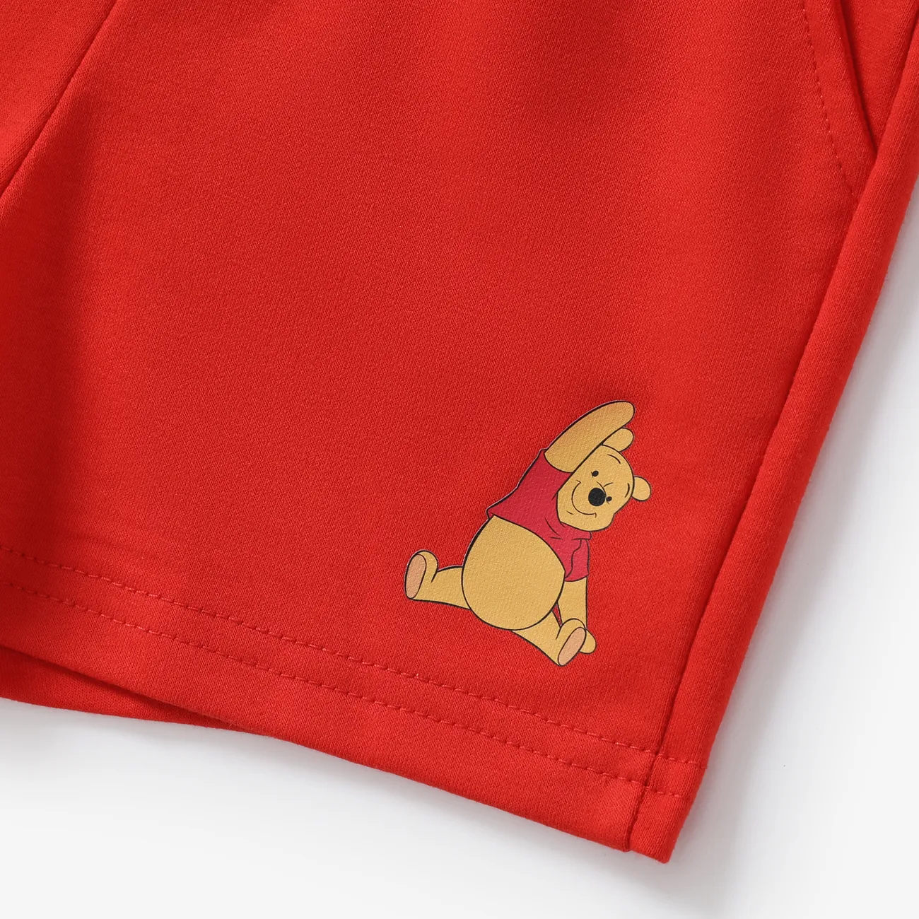 Disney Winnie the Pooh 2件 小童 中性 貼袋 童趣 背心套裝 紅色 big image 1