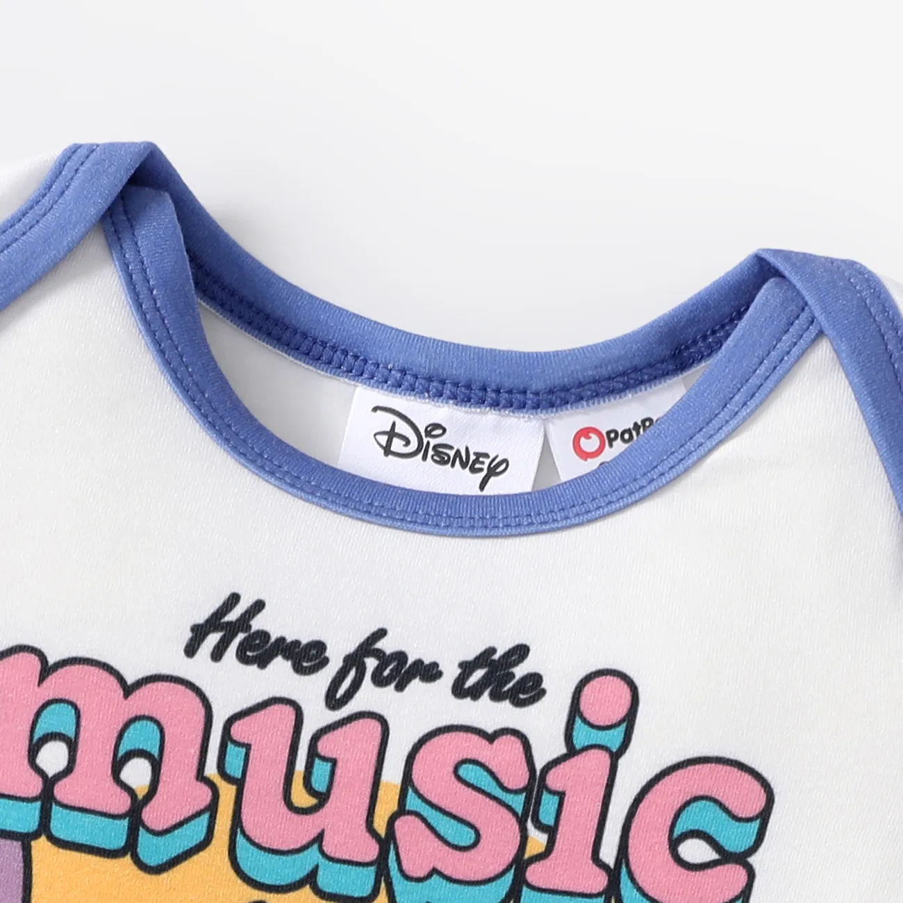 迪士尼針跡 2件 嬰兒 中性 童趣 短袖 嬰兒套裝 藍色 big image 1