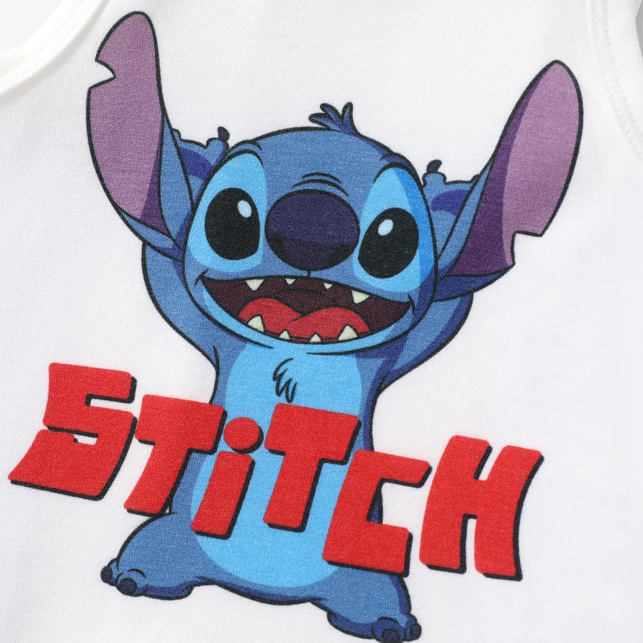 Disney Stitch Baby Boys Naia™ Character Print Tank Top with Shorts Set  BLUEWHITE big image 1