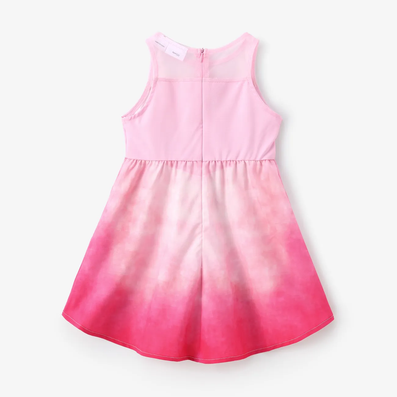 Disney Princess Criança Menina Costuras de tecido Bonito Vestidos Rosa big image 1
