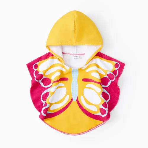Toddler Girl Butterfly-shaped Swimsuit Smock