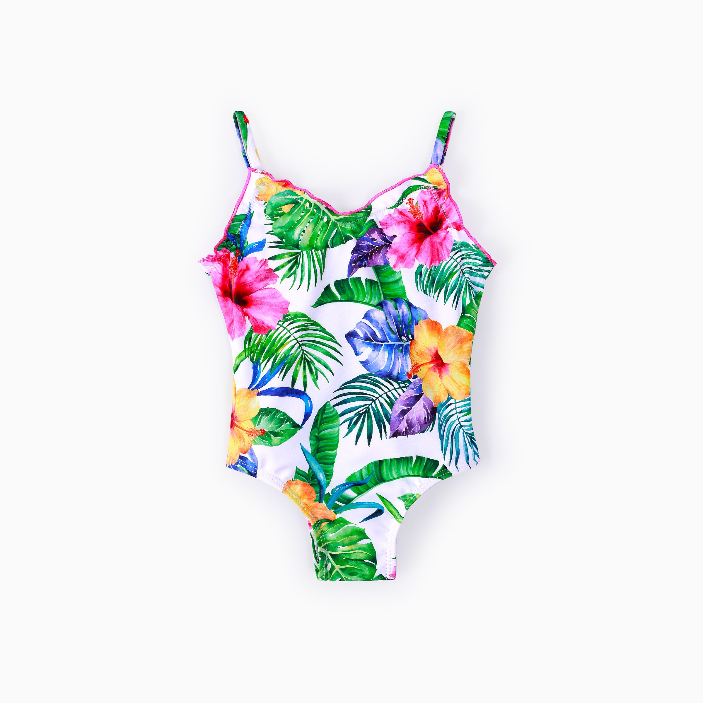 

Toddler Girl Floral Print Cami Swimsuit