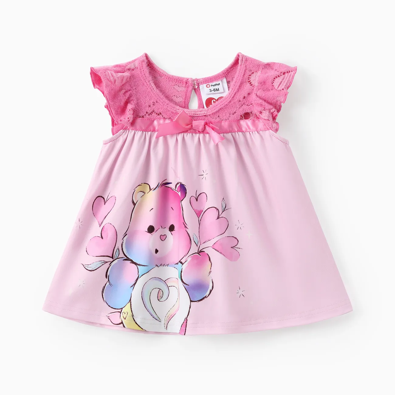 Glücksbärchis Baby Stoffnähte Kindlich Kurzärmelig Kleider rosa big image 1