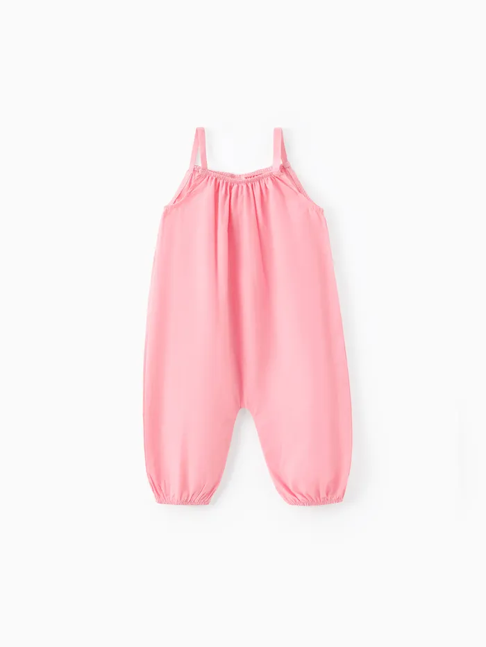 Cotton Loose-fit Solid Color Lightweight Jumpsuit for Baby Unisex
