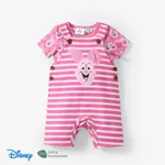 Disney Winnie the Pooh Baby Boys/Girls 2pcs Naia™ Character All-over Print Tee with Striped Overall Set Pink