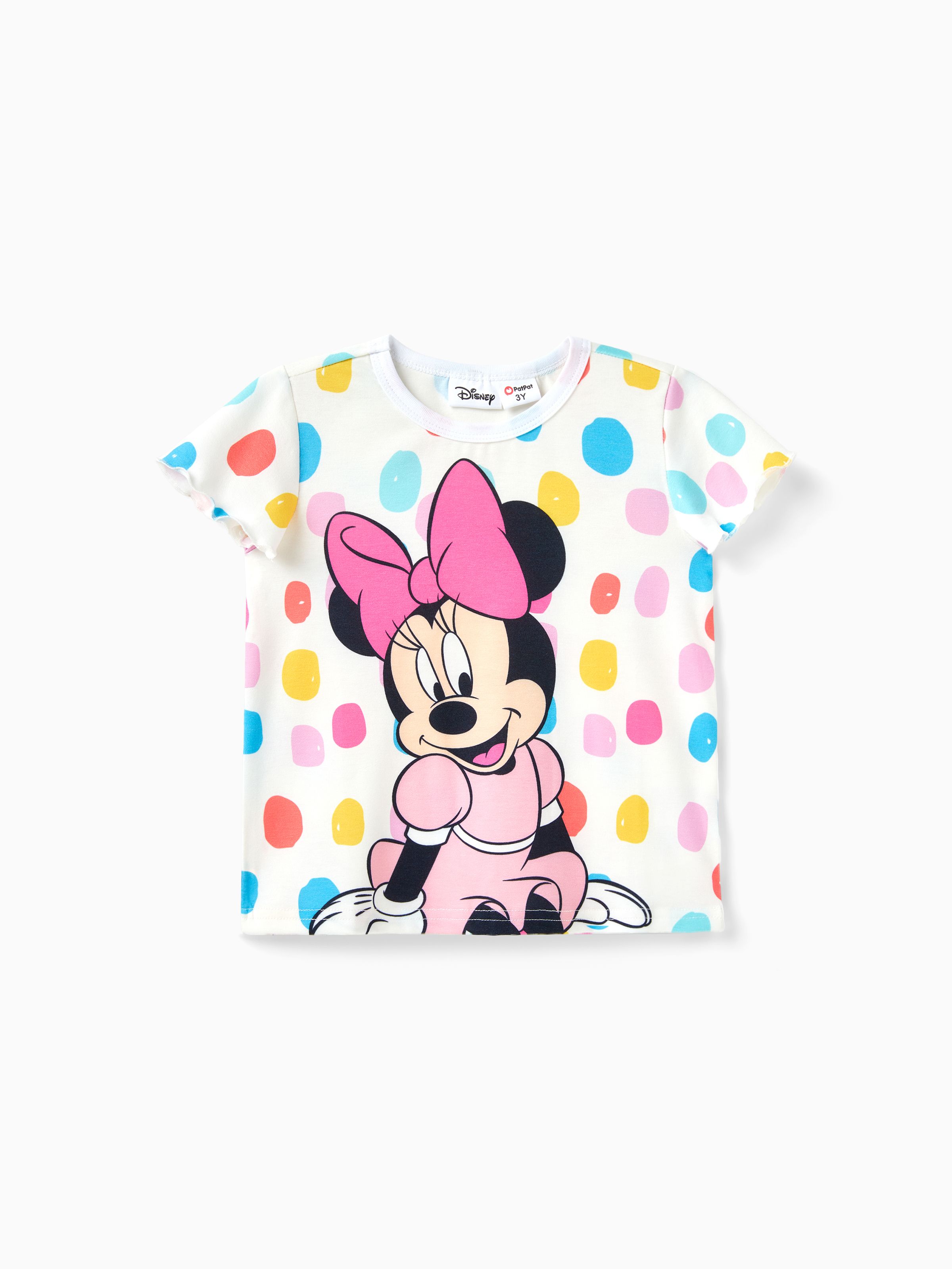 

Disney Mickey and Friends Toddler/Kid Girl Naia™ Character Print Flutter-sleeve Tee