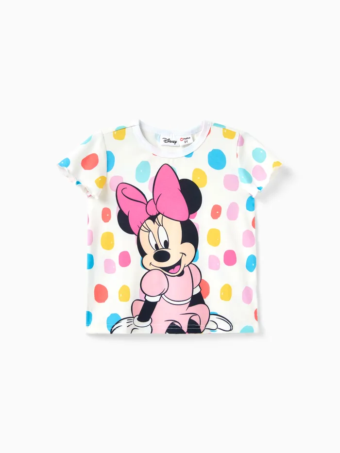 Disney Mickey and Friends Fille Manches à volants Doux T-Shirt