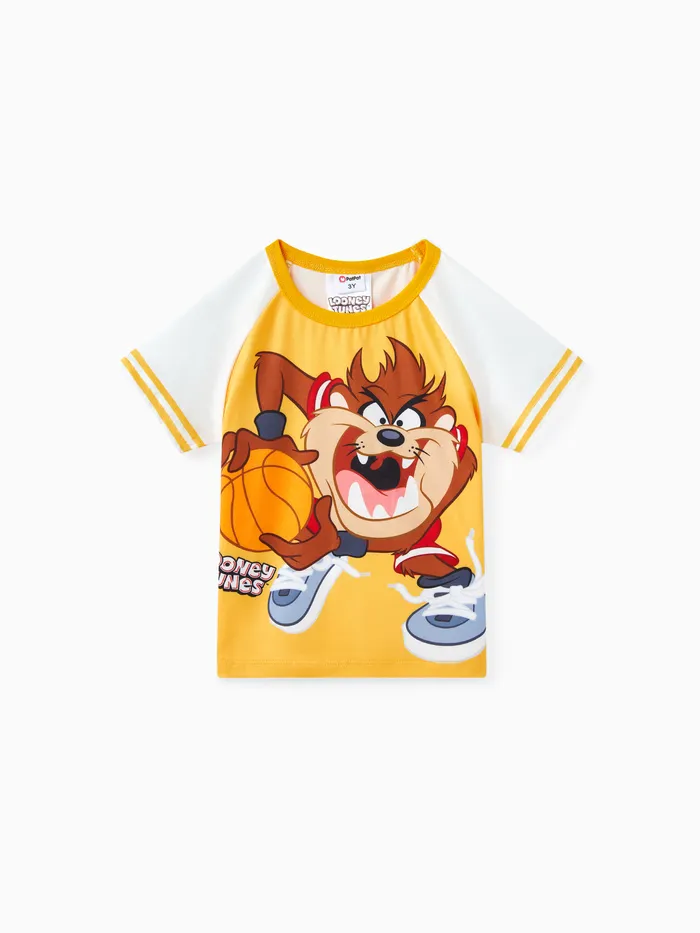 Looney Tunes Kid/Kleinkind Junge Colorblock Basketball Sport T-Shirt