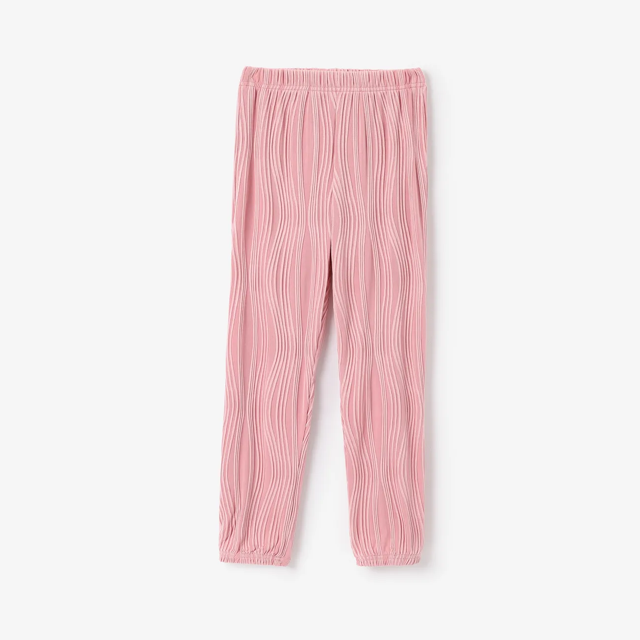 Pantalones de chándal con patrón de ondas transpirables geniales para niña Rosado big image 1
