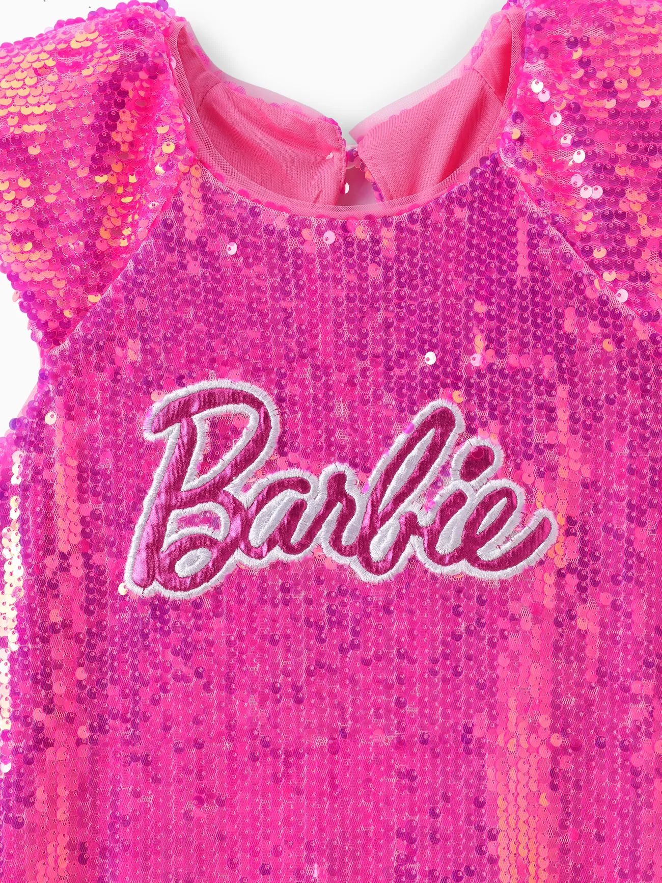 Barbie IP Chica Mangas con volantes Dulce Vestidos Roseo big image 1