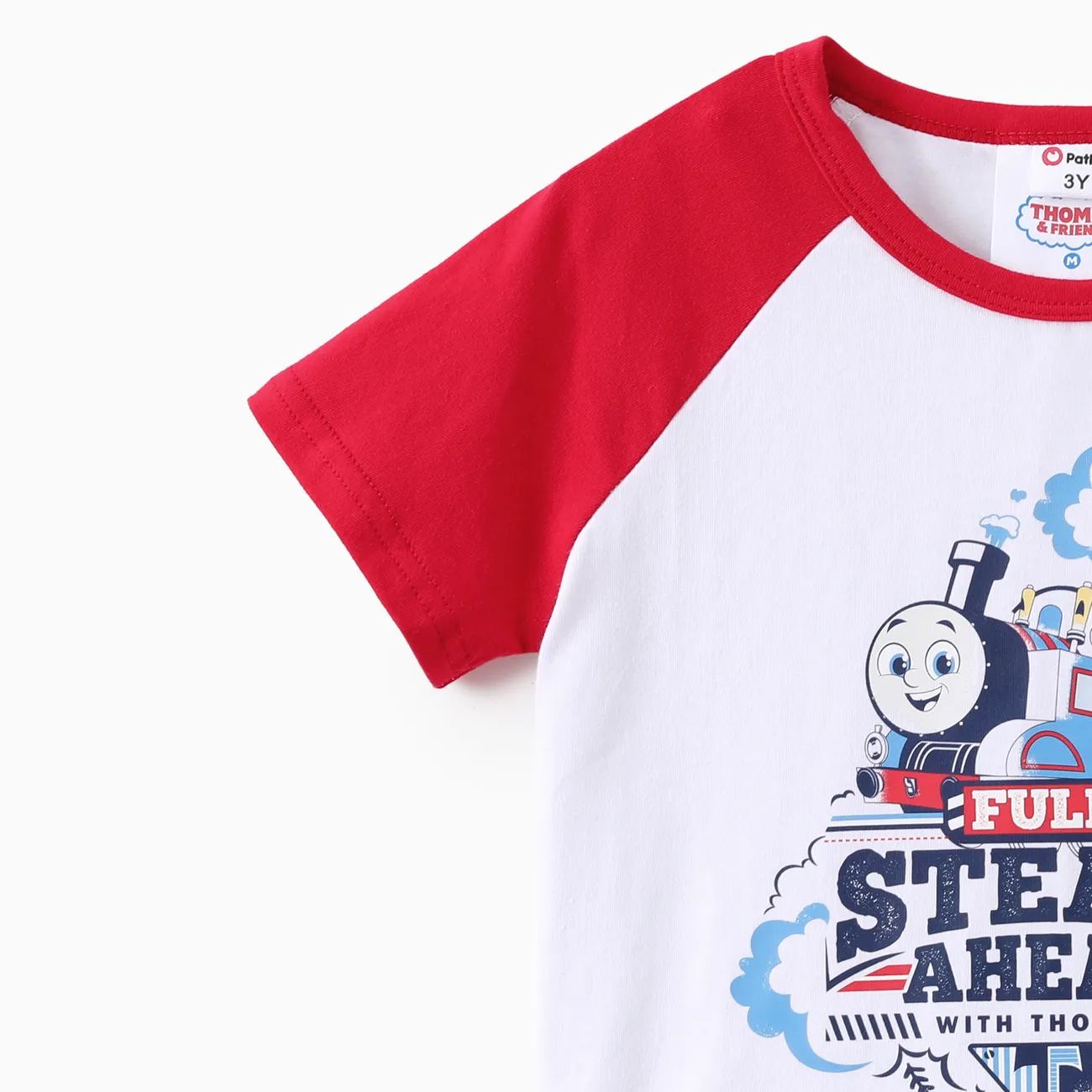 Thomas & Friends 2 pezzi Bambino piccolo Ragazzo Cuciture in tessuto Infantile set di t-shirt Blocchi di Colore big image 1
