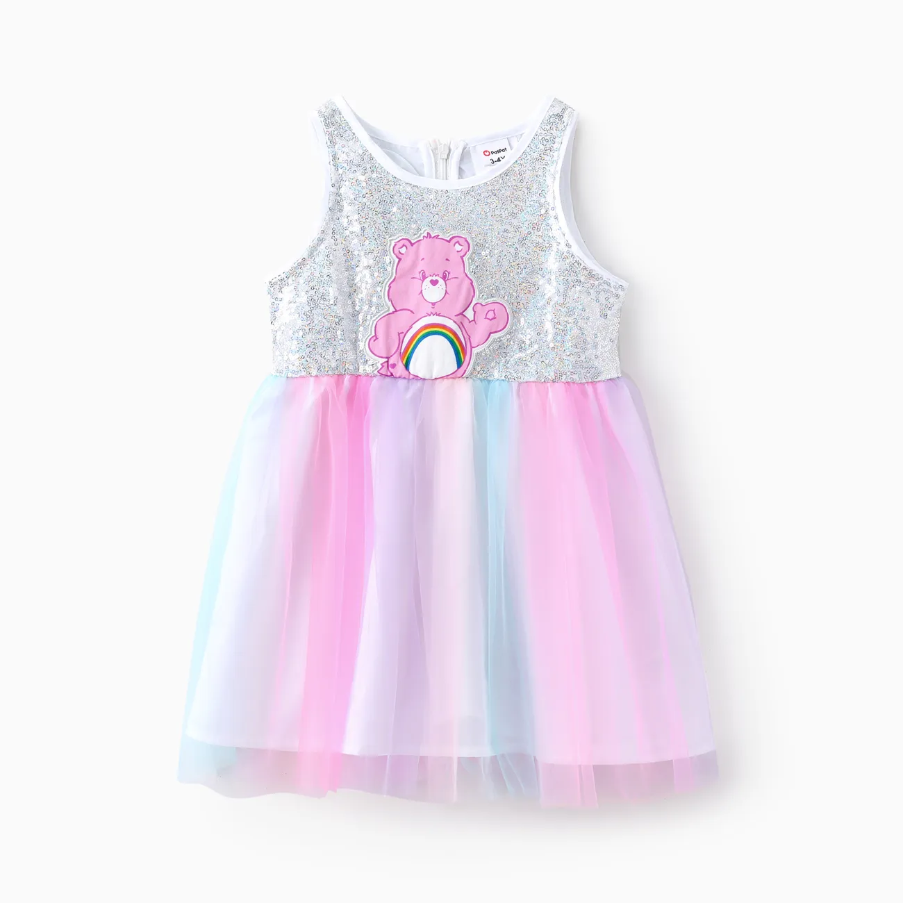 Ositos Cariñositos IP Chica Costura de tela Infantil Vestidos Multicolor big image 1