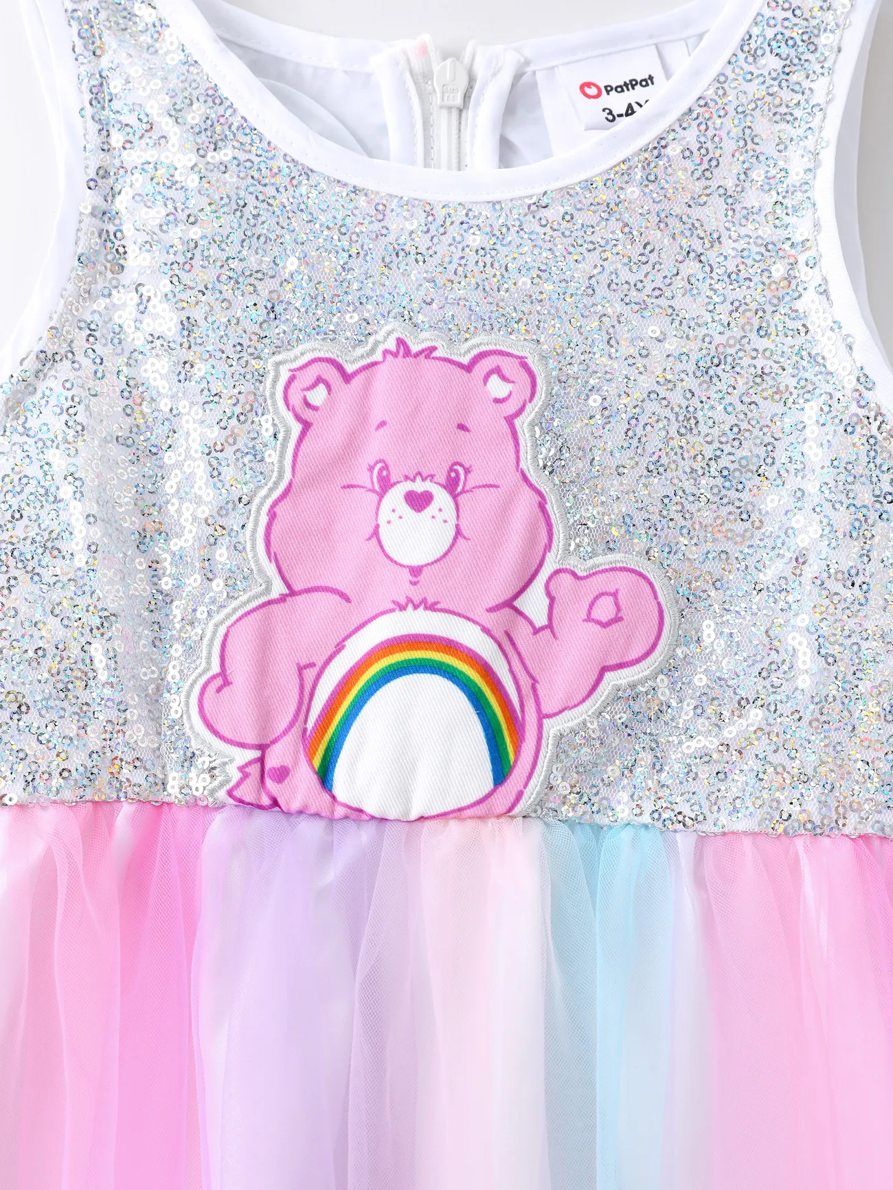 Ursinhos Carinhosos IP Menina Costuras de tecido Infantil Vestidos Multicolorido big image 1