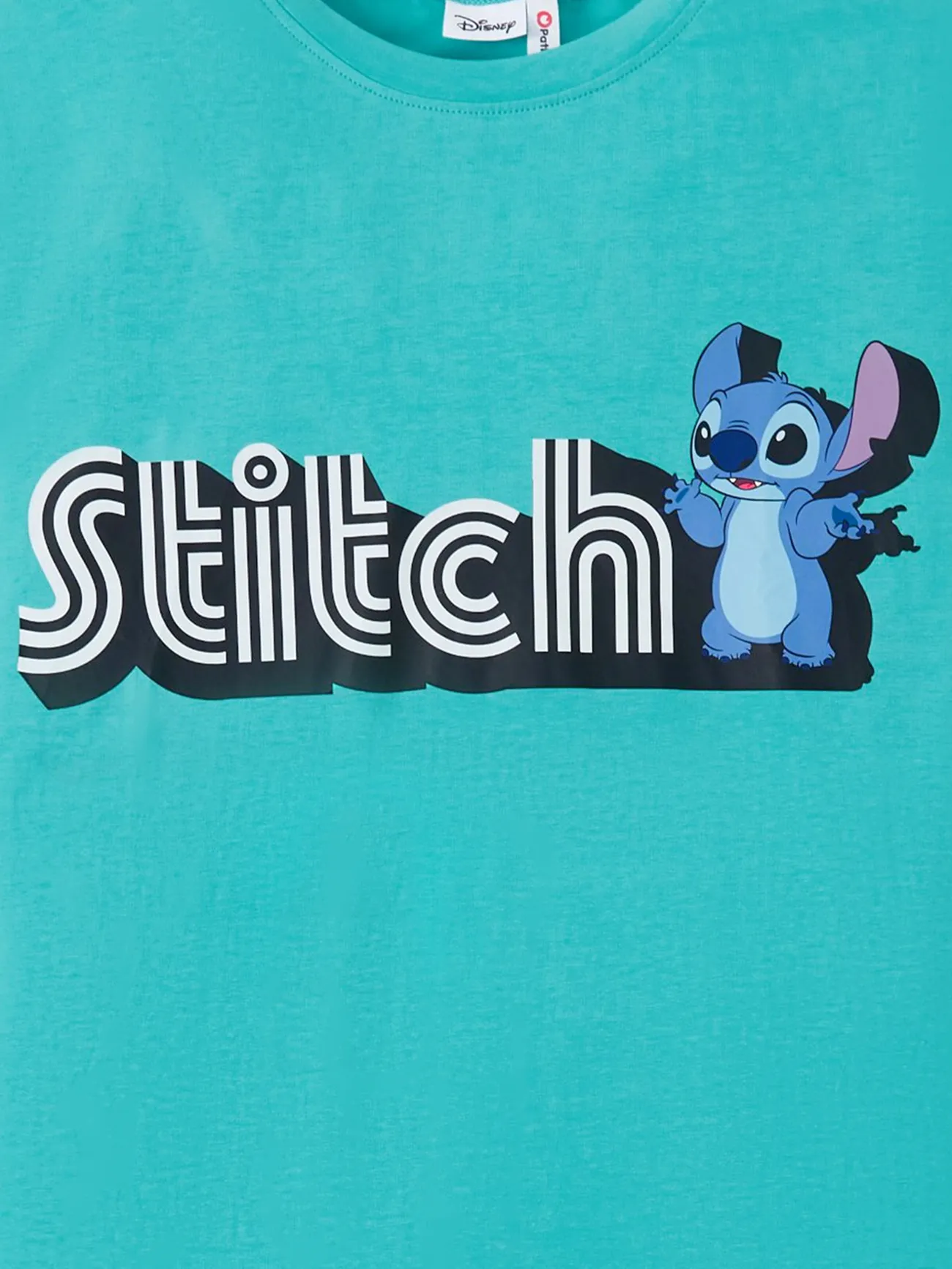 Disney Stich Familien-Looks Tropische Pflanzen und Blumen Tanktop Familien-Outfits Sets grün big image 1