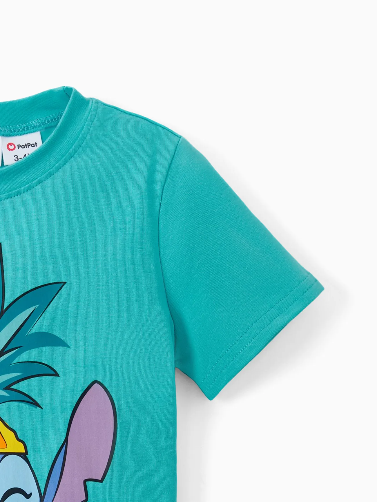 Boy - Disney Stitch Tee Shirts(Cotton)/ Dresses for Family - Tropical Flower and Plant Hawaii Style - Green - image 20