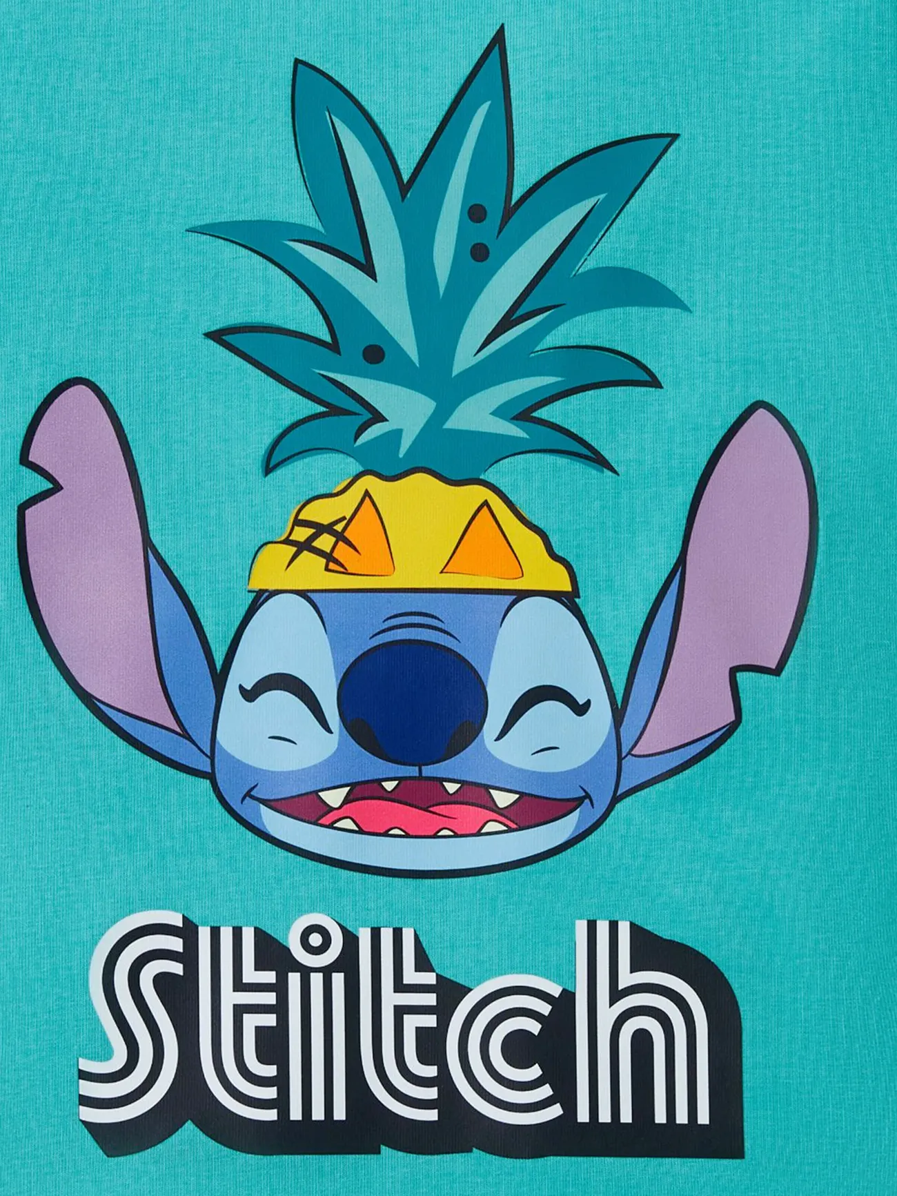 Disney Stich Familien-Looks Tropische Pflanzen und Blumen Tanktop Familien-Outfits Sets grün big image 1