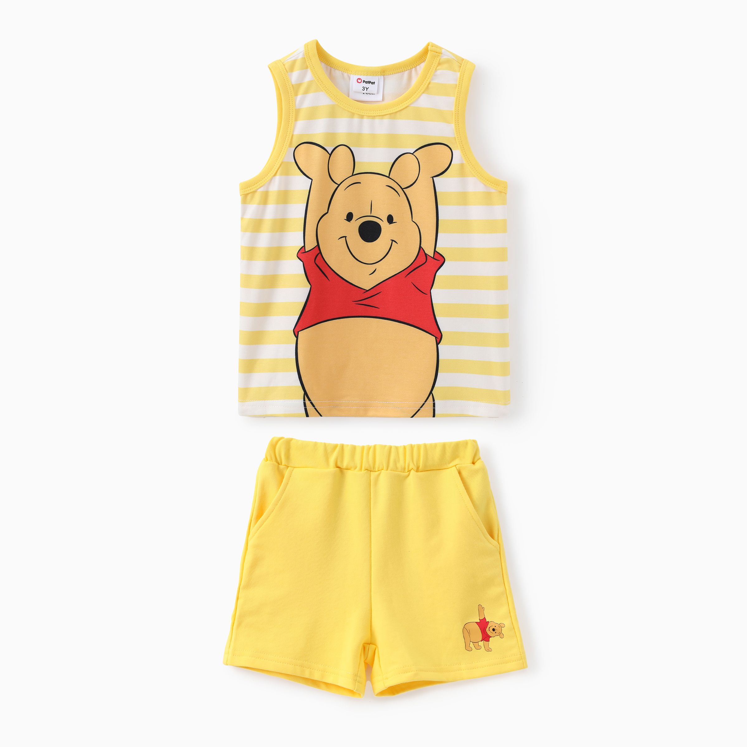 

Disney Winnie the Pooh Toddler Boys/Girls 2pcs Naia™ Jumping Winnie Print Tank Top with Shorts Set