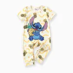 Disney Stitch Baby Girls/Boys 1pc Naia™ Character Print Long-legged Jumpsuit Yellow