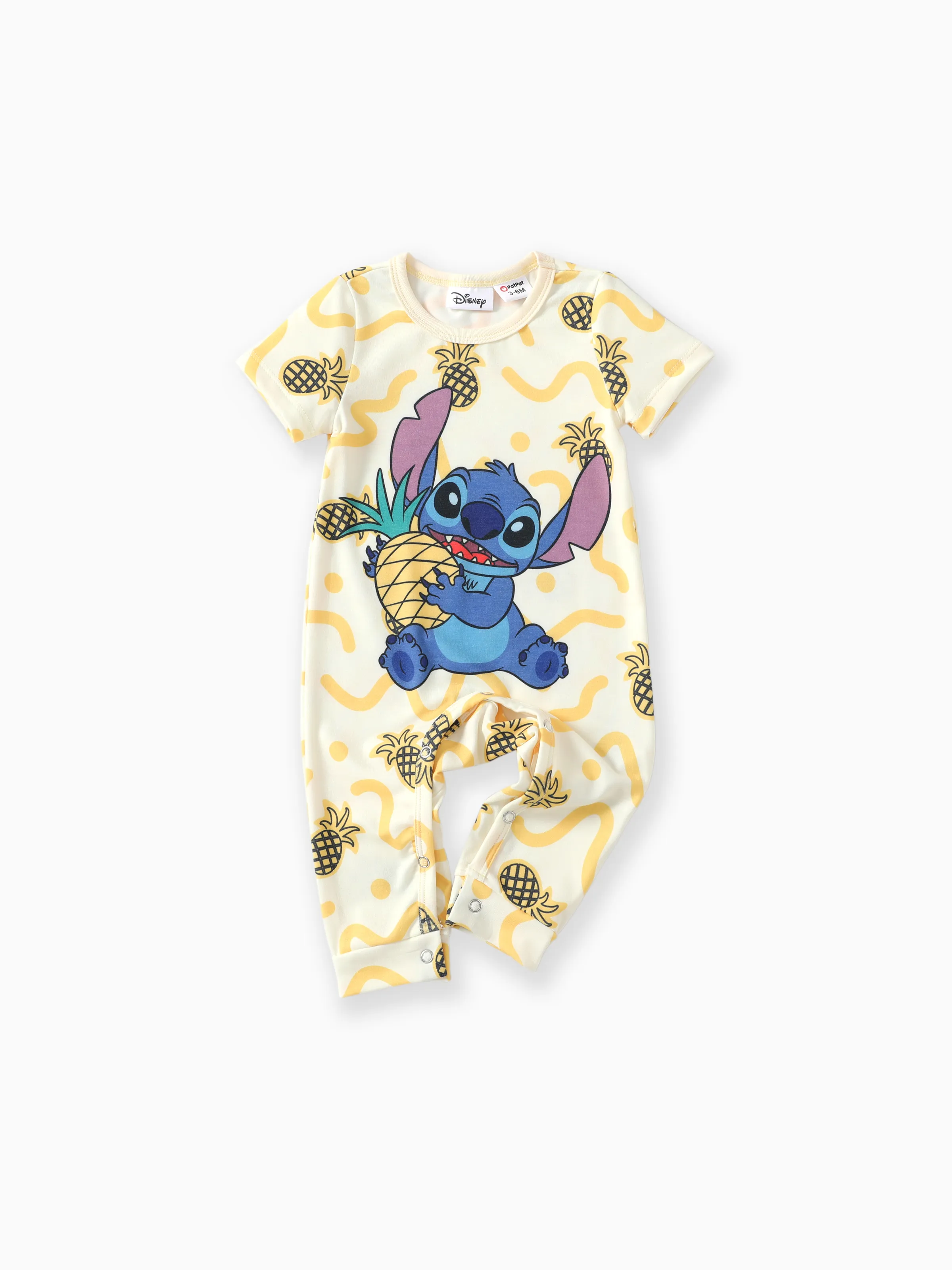 

Disney Stitch Baby Girls/Boys 1pc Naia™ Character Print Long-legged Jumpsuit