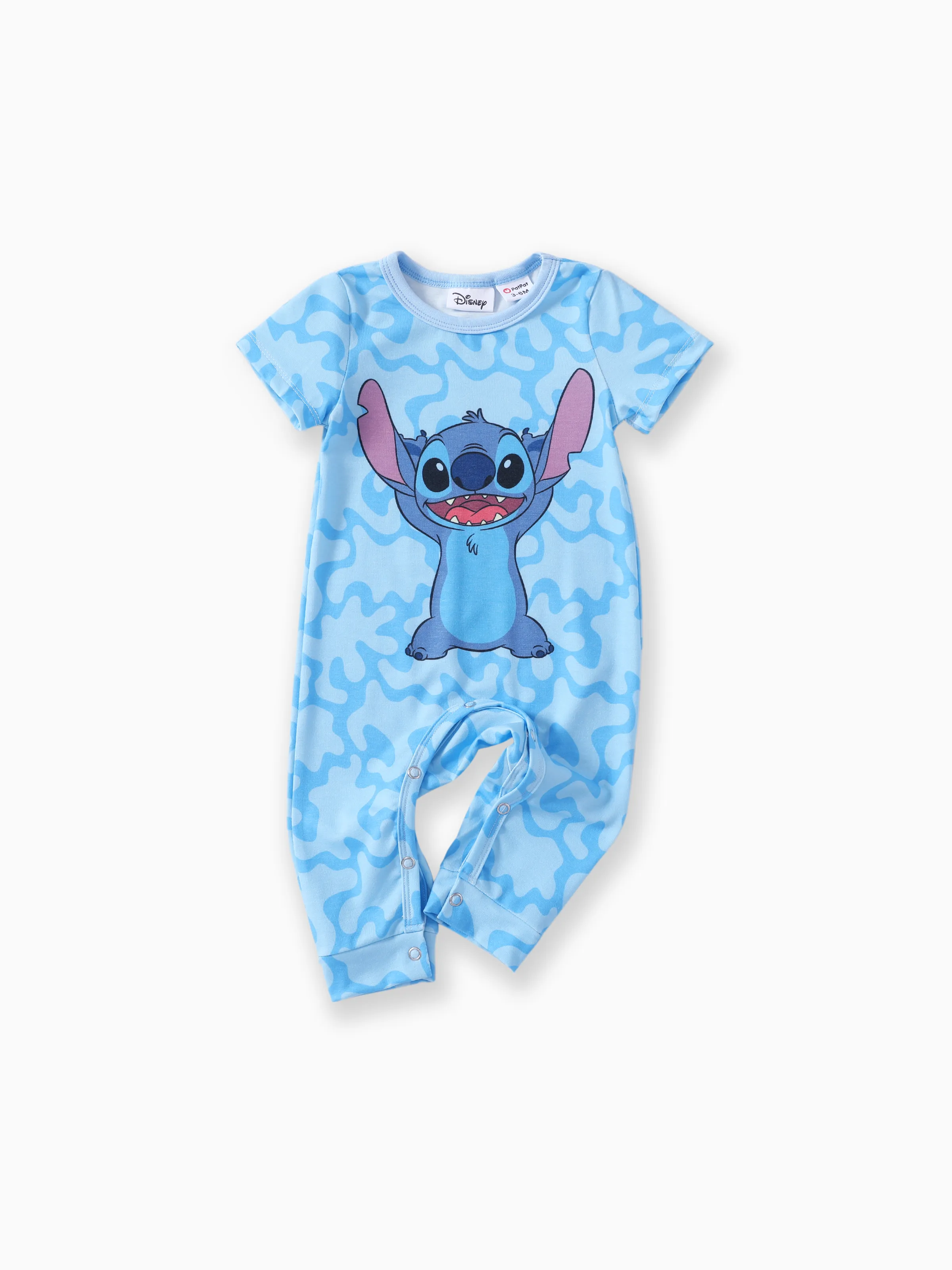 

Disney Stitch Baby Girls/Boys 1pc Naia™ Character Print Long-legged Jumpsuit