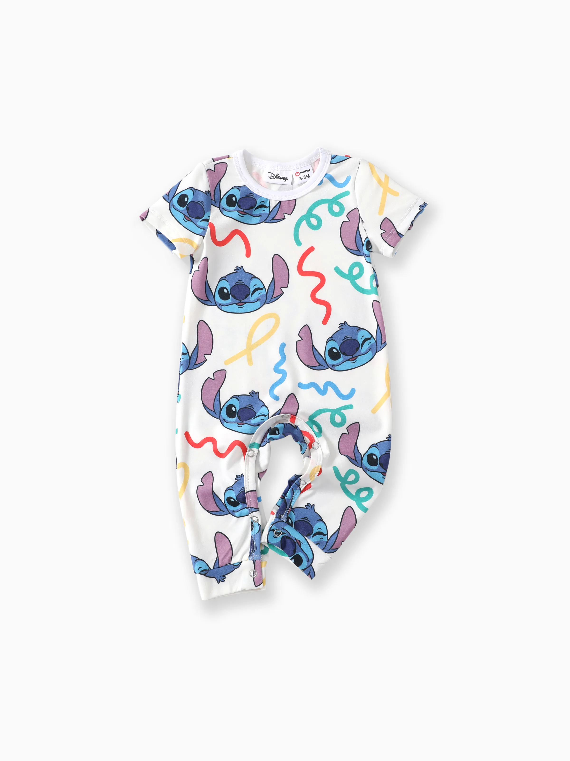 

Disney Stitch Baby Girls/Boys 1pc Naia™ Character Print Long-legged Jumpsuit