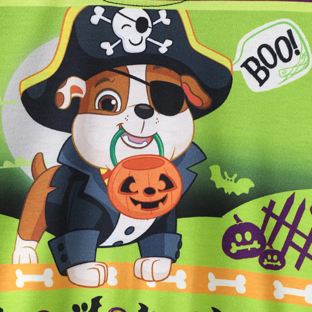 PAW Patrol Halloween Toddler Boys/Girls Fun Graphic Crew Neck Sweatshirt  Green big image 1