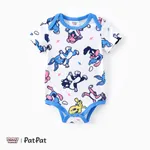 Looney Tunes 2 unidades Bebé Menino Costuras de tecido Coelho Infantil Sem mangas Conjunto para bebé Branco azulado
