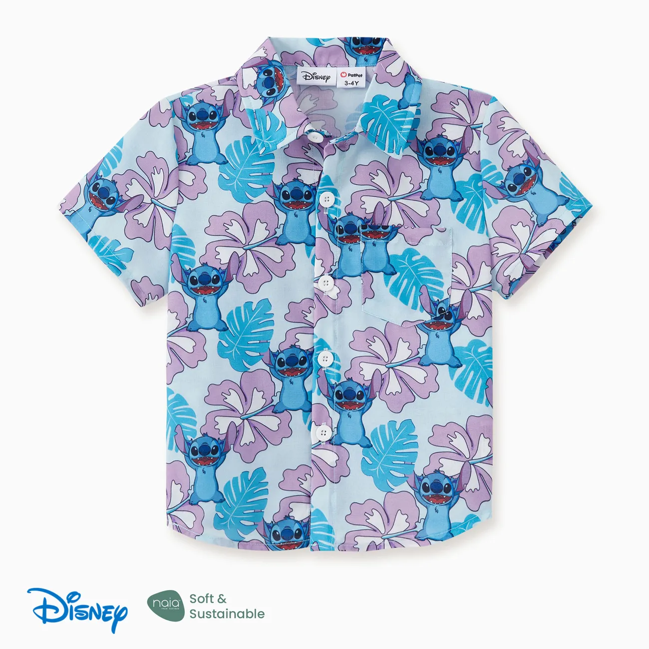 Ponto Disney Look de família Plantas e flores tropicais Manga cava Conjuntos de roupa para a família Conjuntos Multicolorido big image 1