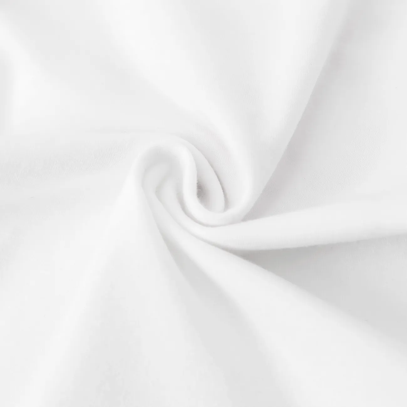 Sweet Cotton 2pcs Flutter Sleeve Suit-Dress for Baby Girl - Letter Pattern White big image 1