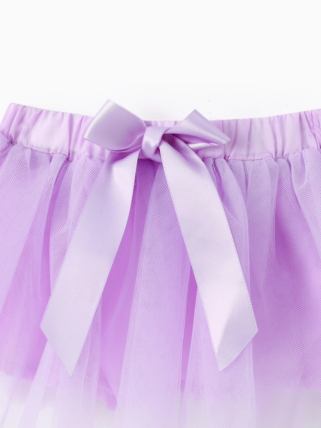 3 pièces Bébé Manches à volants Grande fleur Doux Manches courtes Costume jupe Violet big image 1