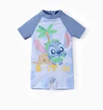 Puntada Disney Unisex Cremallera Infantil Trajes de baño Azul
