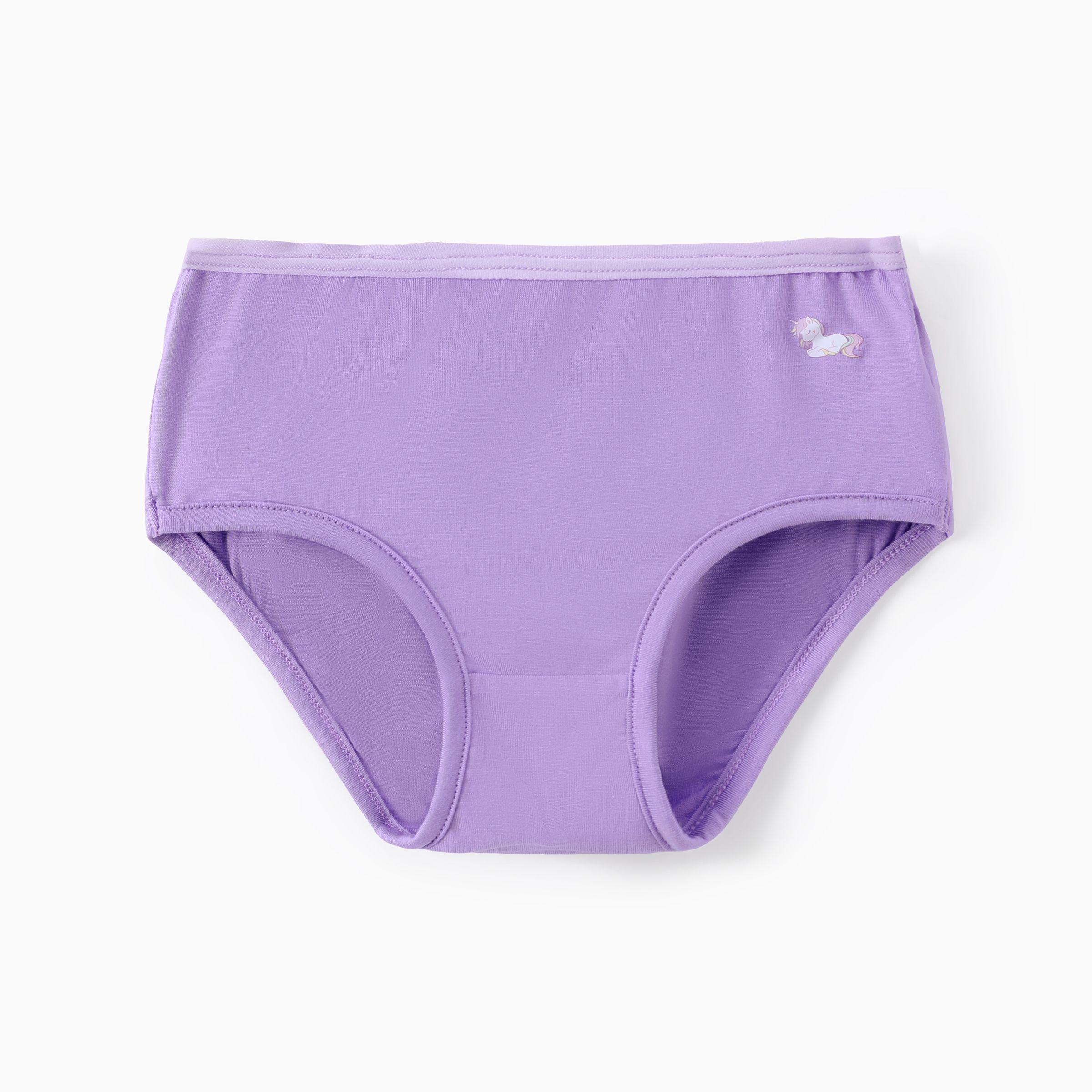 

Toddler Girl 1pcs Unicorn/Solid Color Underwear