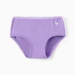 Toddler Girl 1pcs Unicorn/Solid Color Underwear Purple