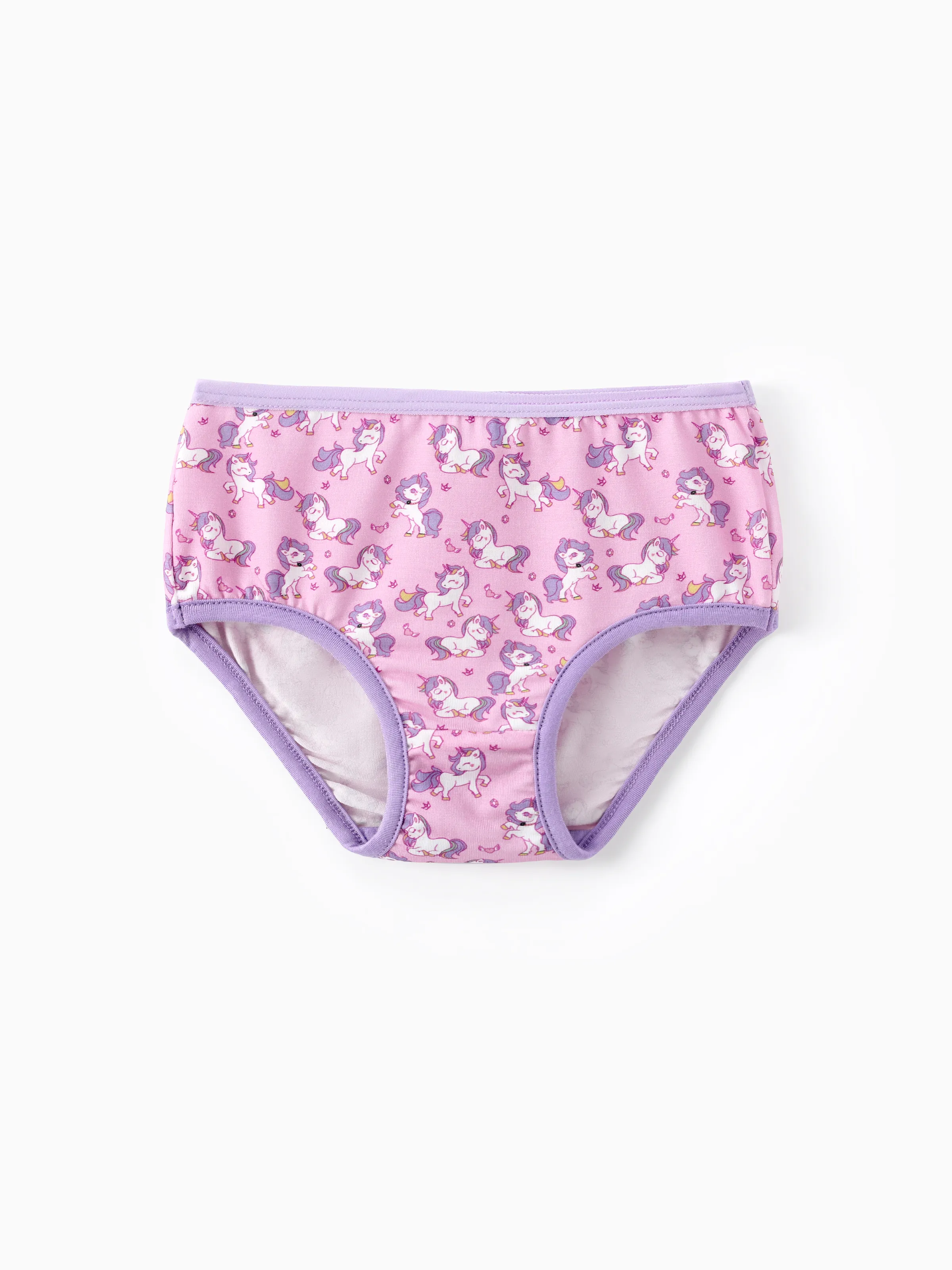 

Toddler Girl 1pcs Unicorn/Solid Color Underwear