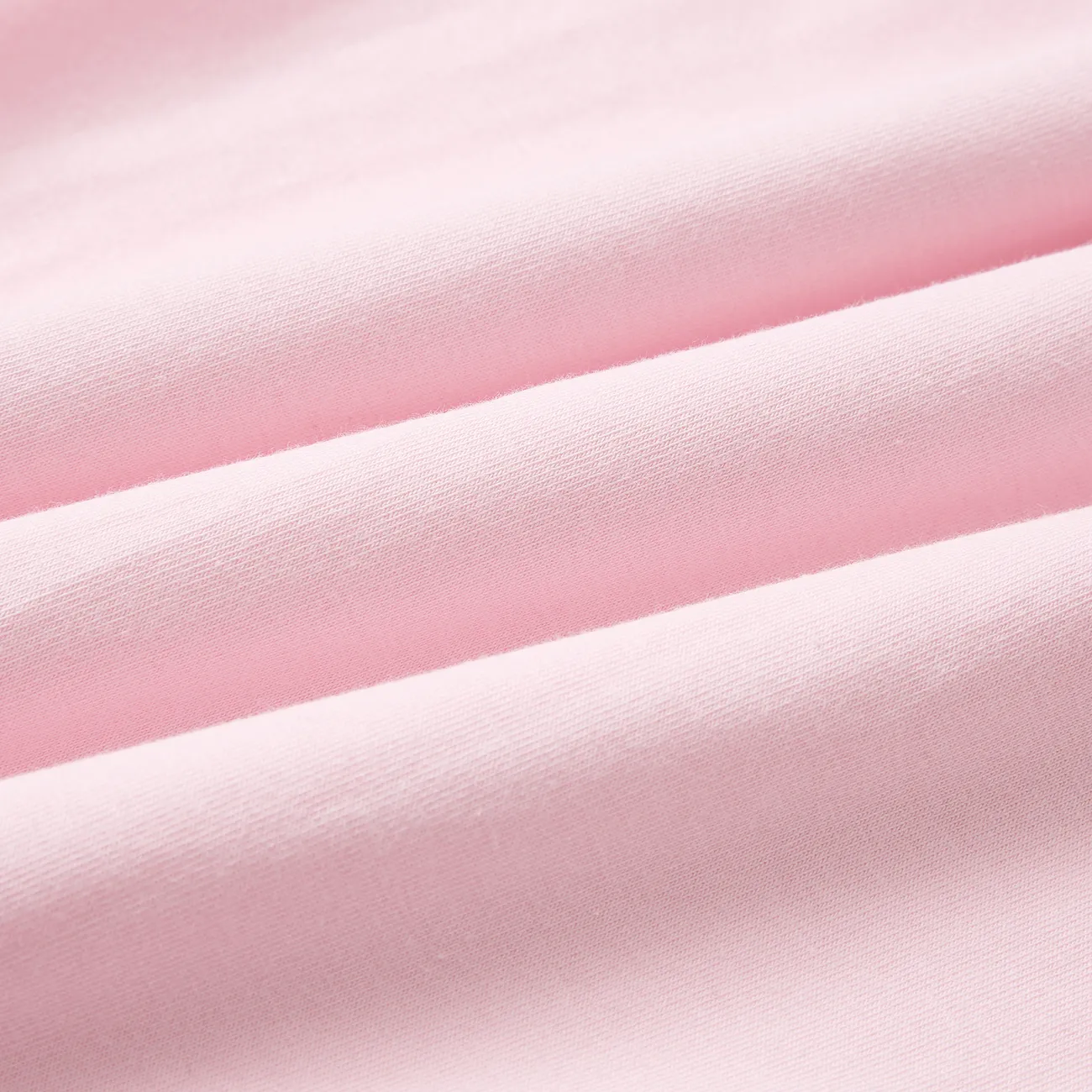 Barbie Toddler/Kid Girl Back Bowknot Design Cotton Short-sleeve Dress Light Pink big image 1