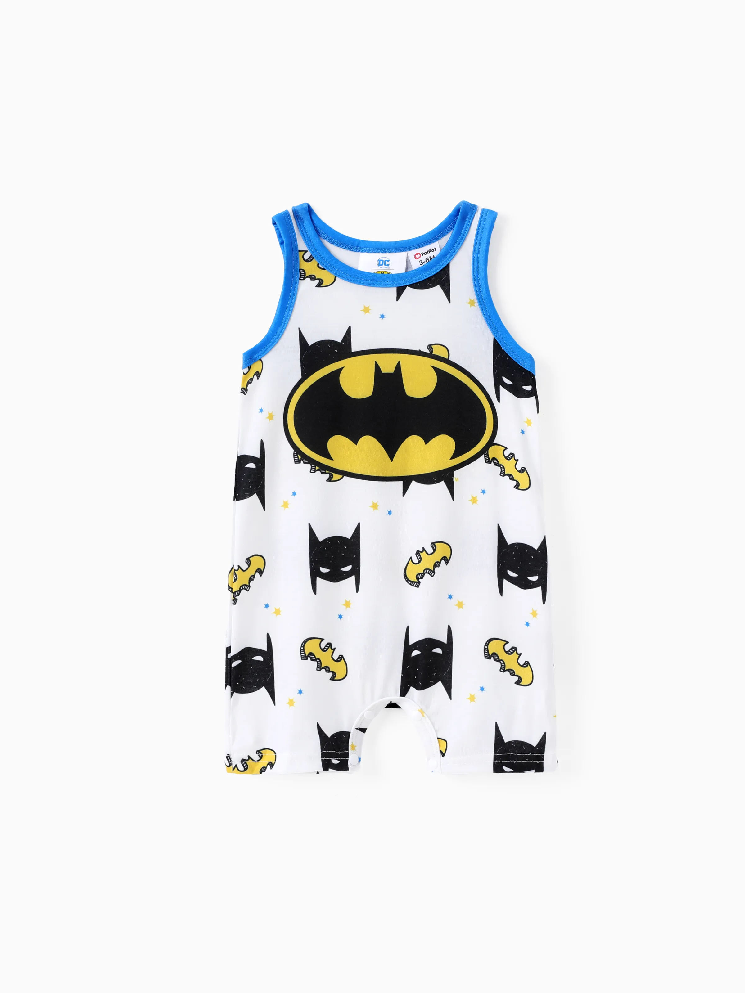 

Justice League Baby Boy Allover Print Tank Romper