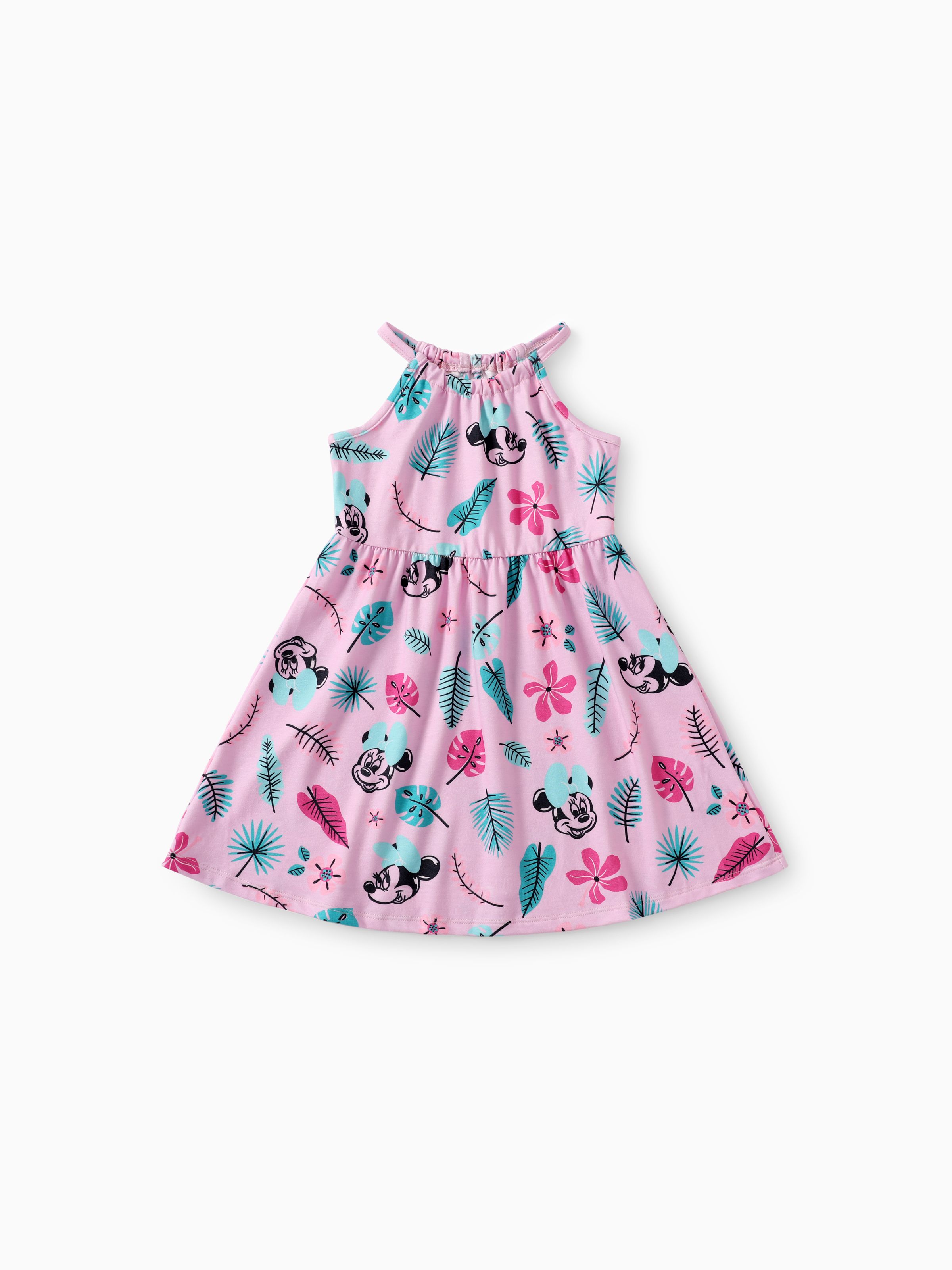 

Disney Mickey and Friends Toddler Gilrs 1pc Naia™ Floral Character Print Halter Dress