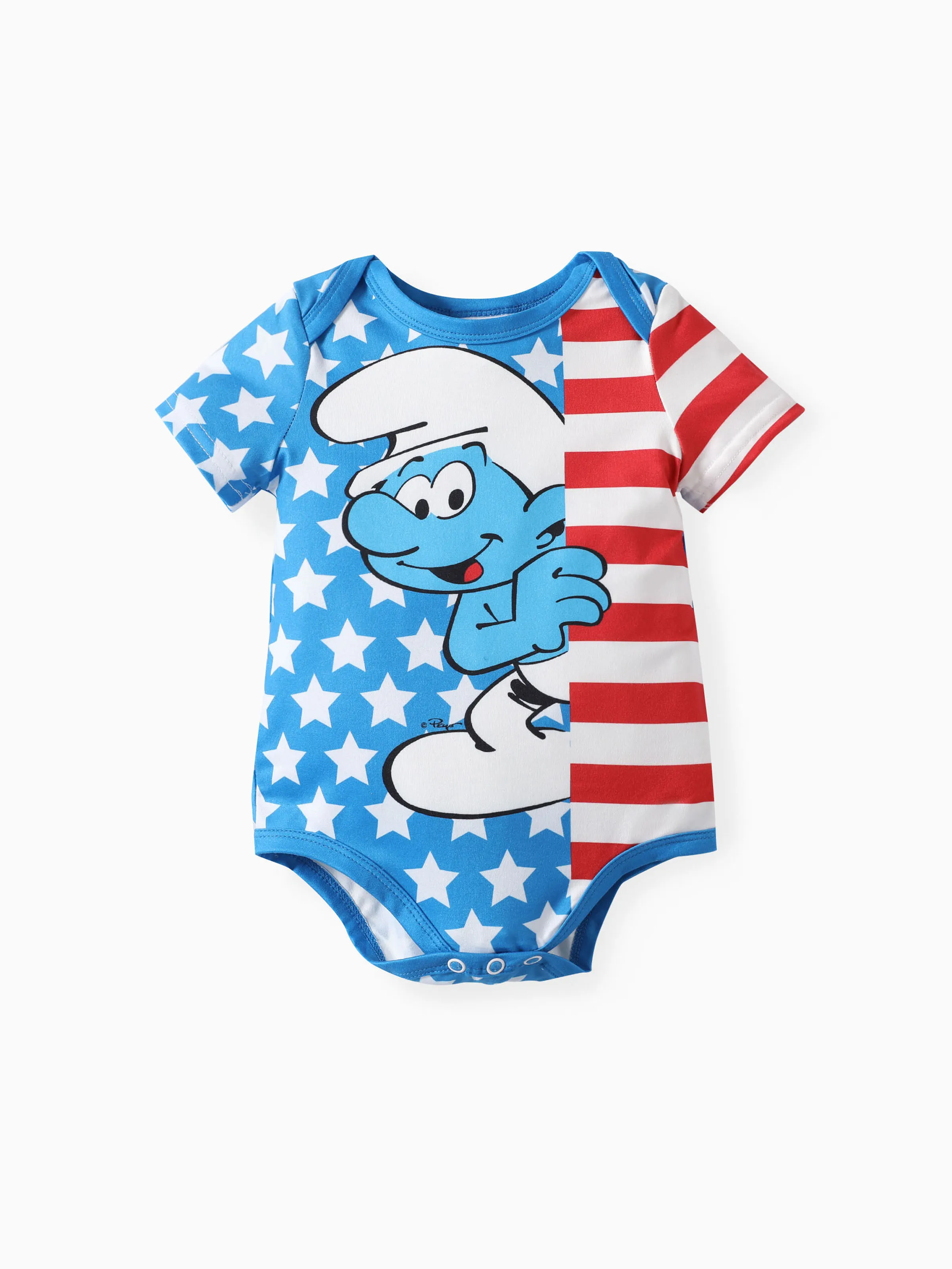 

The Smurfs Baby Girls/Boys Independence Day 1pc Character Print Onesie