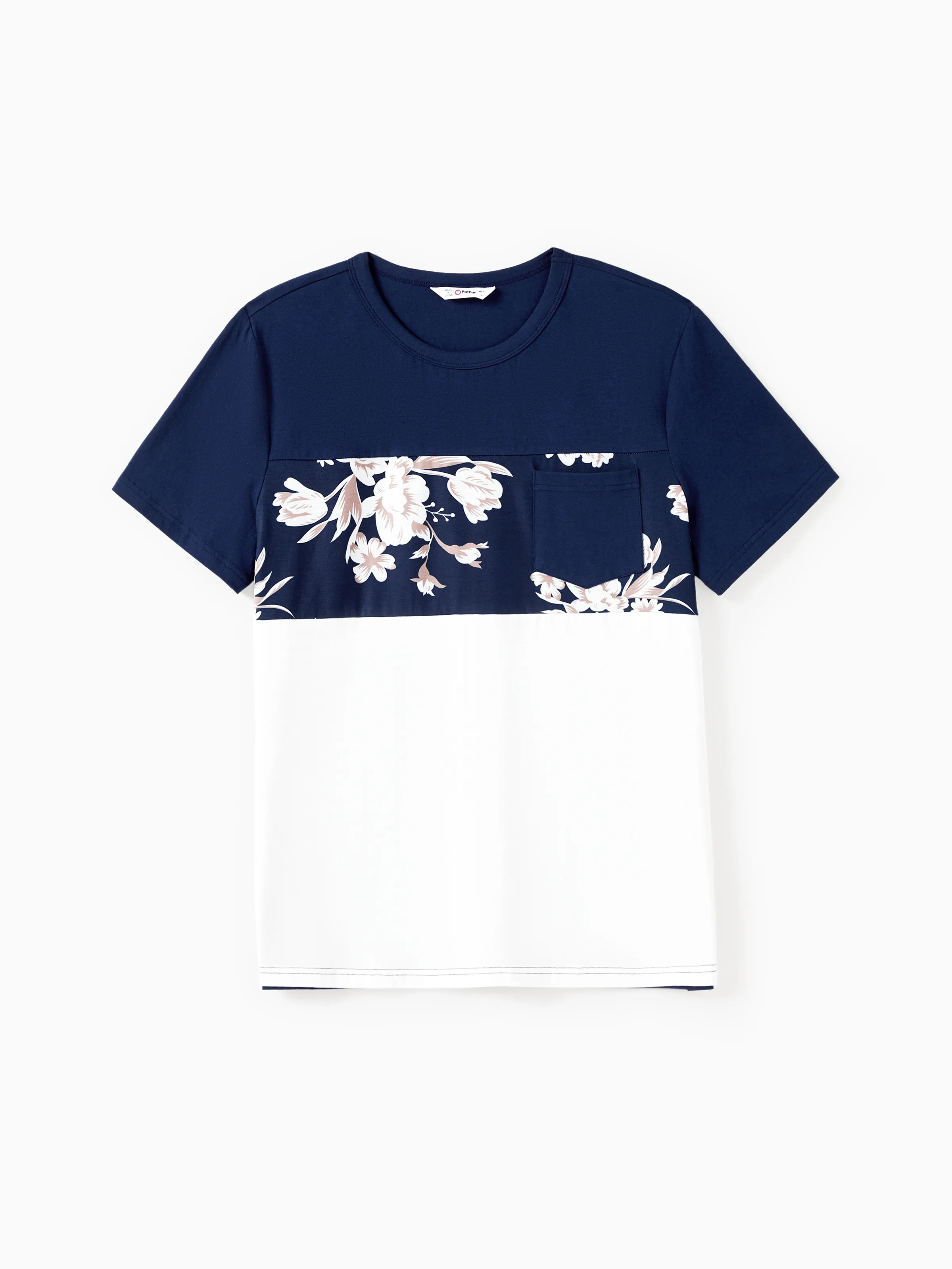 

Family Matching Sets Color Block Floral Panel Tee or Tank Top Floral Print Bottom Dress